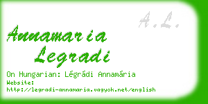 annamaria legradi business card